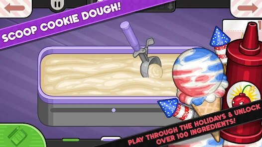 Papa's Scooperia To Go! screenshot 2